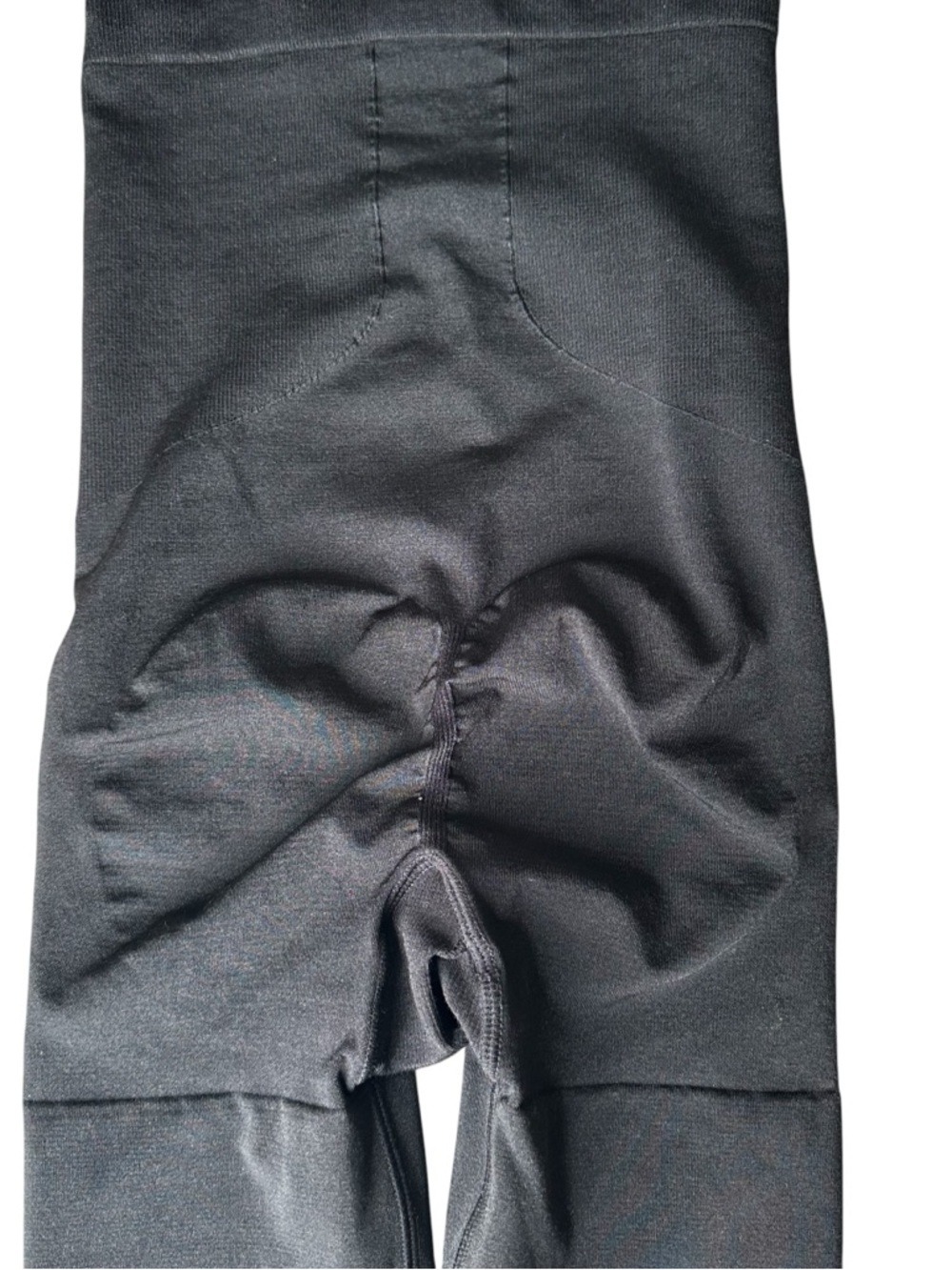 SPANX Mid Thigh Shaping Shorts High Rise Tummy Control Shapewear Black Small - Picture 4 of 5